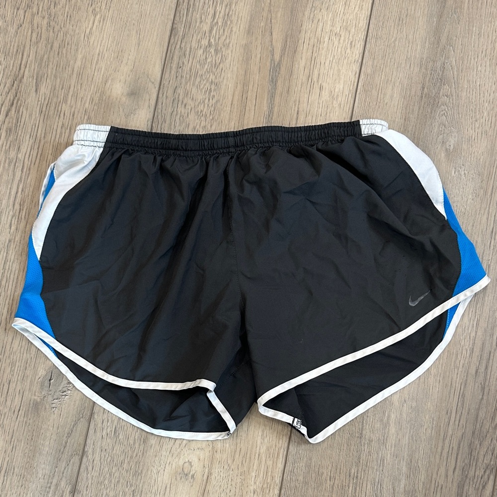 Nike Black and Blue Athletic Shorts